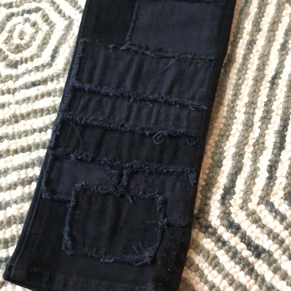 Rag & Bone black patch work jeans size 24 - Picture 3 of 9